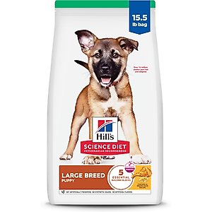 Hill's Science Diet Puppy Large Breed Chicken & Brown Rice Recipe Dry Dog Food, 15.5-lb Bag