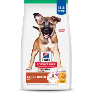 Hill's Science Diet Puppy Large Breed Chicken & Brown Rice Recipe Dry Dog Food, 15.5-lb Bag slide 1 of 9