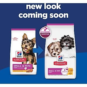 Hill's Science Diet Puppy Small Breed & Mini Breed Chicken Meal & Brown Rice Recipe Dry Dog Food, 4.5-lb bag