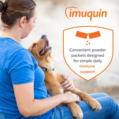 Show full view: Nutramax Imuquin Immune Support Powder Immune Supplement for Dogs, 30 count slide 5 of 11