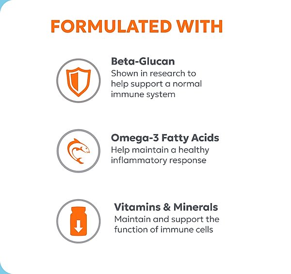 Show full view: Nutramax Imuquin Immune Support Powder Immune Supplement for Dogs, 30 count slide 5 of 11