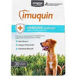 Nutramax Imuquin Immune Support Powder Immune Supplement for Dogs, 30 count