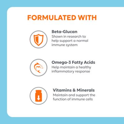 Show full view: Nutramax Imuquin with Beta Glucans, Marine Lipids, Vitamins & Minerals Powder Packets Immune Supplement for Cats, 30 count slide 6 of 11