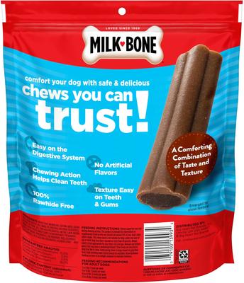 Show full view: Milk-Bone Mini Comfort Chews Real Beef Dog Treats, 18 count slide 4 of 10