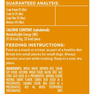 Show full view: Milk-Bone Stuffed Biscuits with Real Bacon & Beef Dog Treats, 30-oz pouch slide 10 of 12