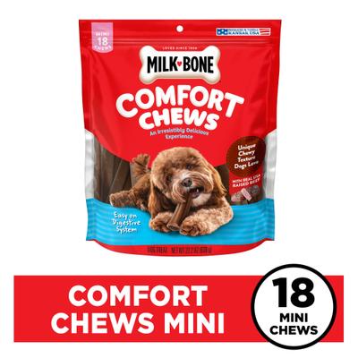 Show full view: Milk-Bone Mini Comfort Chews Real Beef Dog Treats, 18 count slide 3 of 10