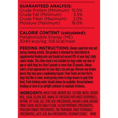 Show full view: Milk-Bone Mini Comfort Chews Real Beef Dog Treats, 18 count slide 8 of 10