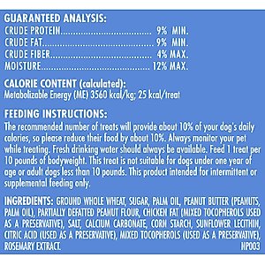Milk-Bone Dipped Biscuits Baked with Real Peanut Butter Dog Treats, 32-oz bag