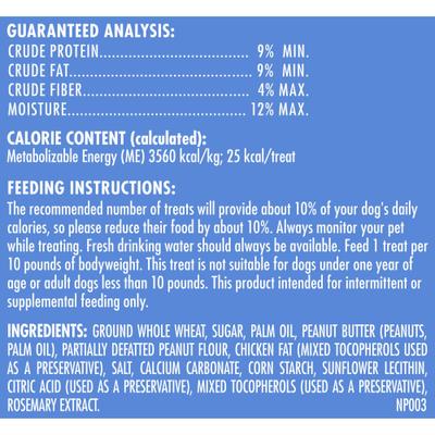 Show full view: Milk-Bone Dipped Biscuits Baked with Real Peanut Butter Dog Treats, 32-oz bag slide 9 of 11