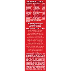 Milk-Bone Original Puppy Biscuit Dog Treats, 16-oz box