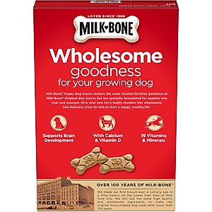 Milk-Bone Original Puppy Biscuit Dog Treats, 16-oz box