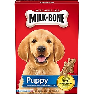 Milk-Bone Original Puppy Biscuit Dog Treats, 16-oz box
