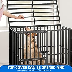 Yitahome Heavy Duty Dog Crate, Black, 37 inch slide 2 of 7