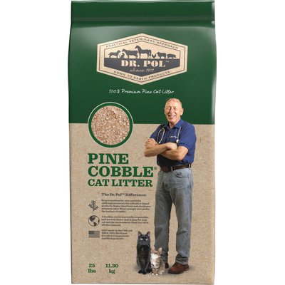 Dr. Pol Dr. Pol Pine Cobble Cat Litter, 25-lb bag