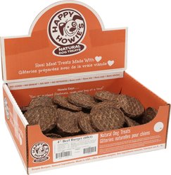 Happy Howie's 4-in Beef Burgers Dog Treats, 60 count