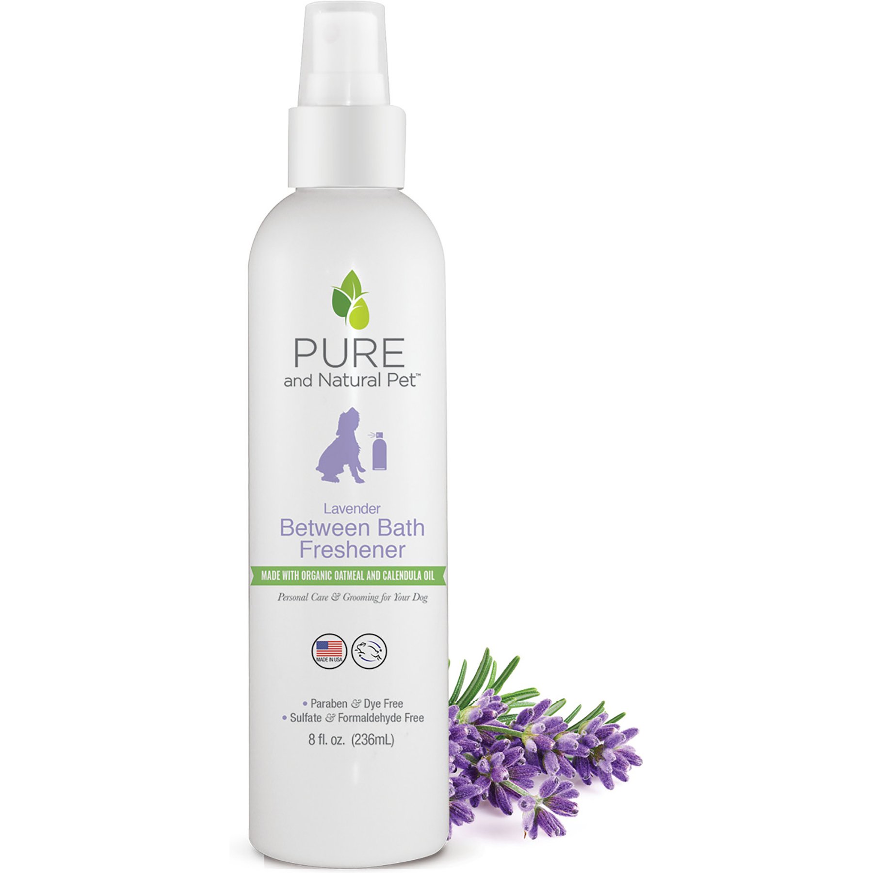Pure and Natural Pet Dog Cologne, Lavender, 8-fl oz bottle