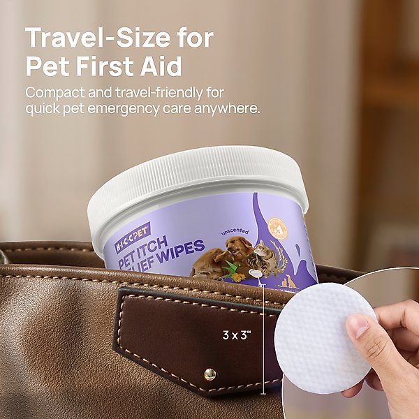 Show full view: HICC PET Itch Relief Dog Grooming Wipes, 100 count slide 5 of 8