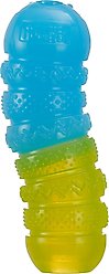 Outward Hound Gummiez Worm 2-in-1 Dental Dog Chew & Treat Dispensing Game Toy, Multicolor
