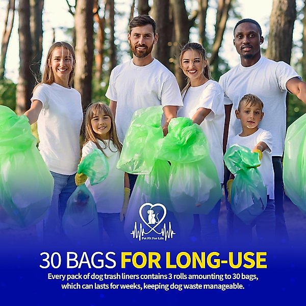 Show full view: Pet Fit For Life Waste Can Dog Poop Bags, 3 count, Large slide 6 of 6