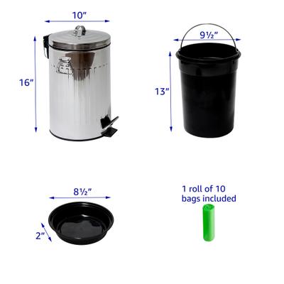 Show full view: Pet Fit For Life Outdoor Dog Waste Can & Poop Bag Roll, Large slide 2 of 7