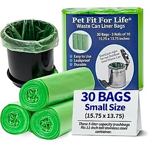 Pet Fit For Life Waste Can Dog Poop Bags, 3 count, Small