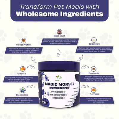 Show full view: Pawfect Magic Morsel Dog Food Topper, 6.52-oz jar slide 4 of 9