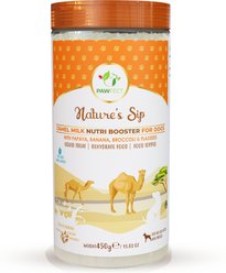 Pawfect Nature's Sip Camel's Milk with Papaya, Banana, Broccoli & Flaxseed Powder Digestive Supplement for Dogs, 10-oz jar