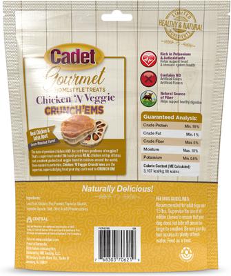 Show full view: Cadet Gourmet Homestyle Lotus Root Crunch'ems Chicken 'N Veggie Flavor Dog Treats, 10 count slide 9 of 10