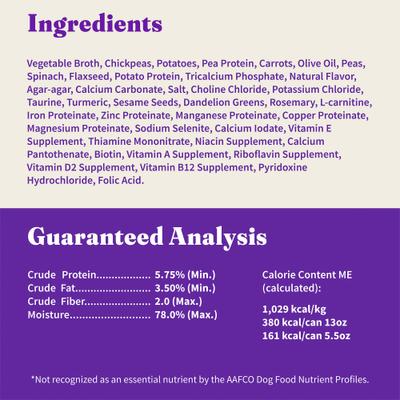 Show full view: Halo Holistic Garden of Vegan Recipe Adult Canned Dog Food, 5.5-oz can, case of 4 slide 6 of 7