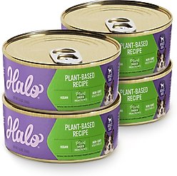 Halo Holistic Garden of Vegan Recipe Adult Canned Dog Food, 5.5-oz can, case of 4