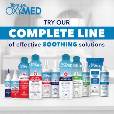 Show full view: TropiClean OxyMed Enzymatic Dog & Cat Paw Odor & Itch Spray, 8-fl oz bottle slide 7 of 8