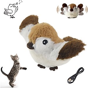 Pet Fit For Life Flapping Bird Cat Toy, Brown, Large