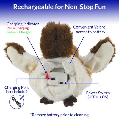 Show full view: Pet Fit For Life Flapping Bird Cat Toy, Brown, Large slide 4 of 10