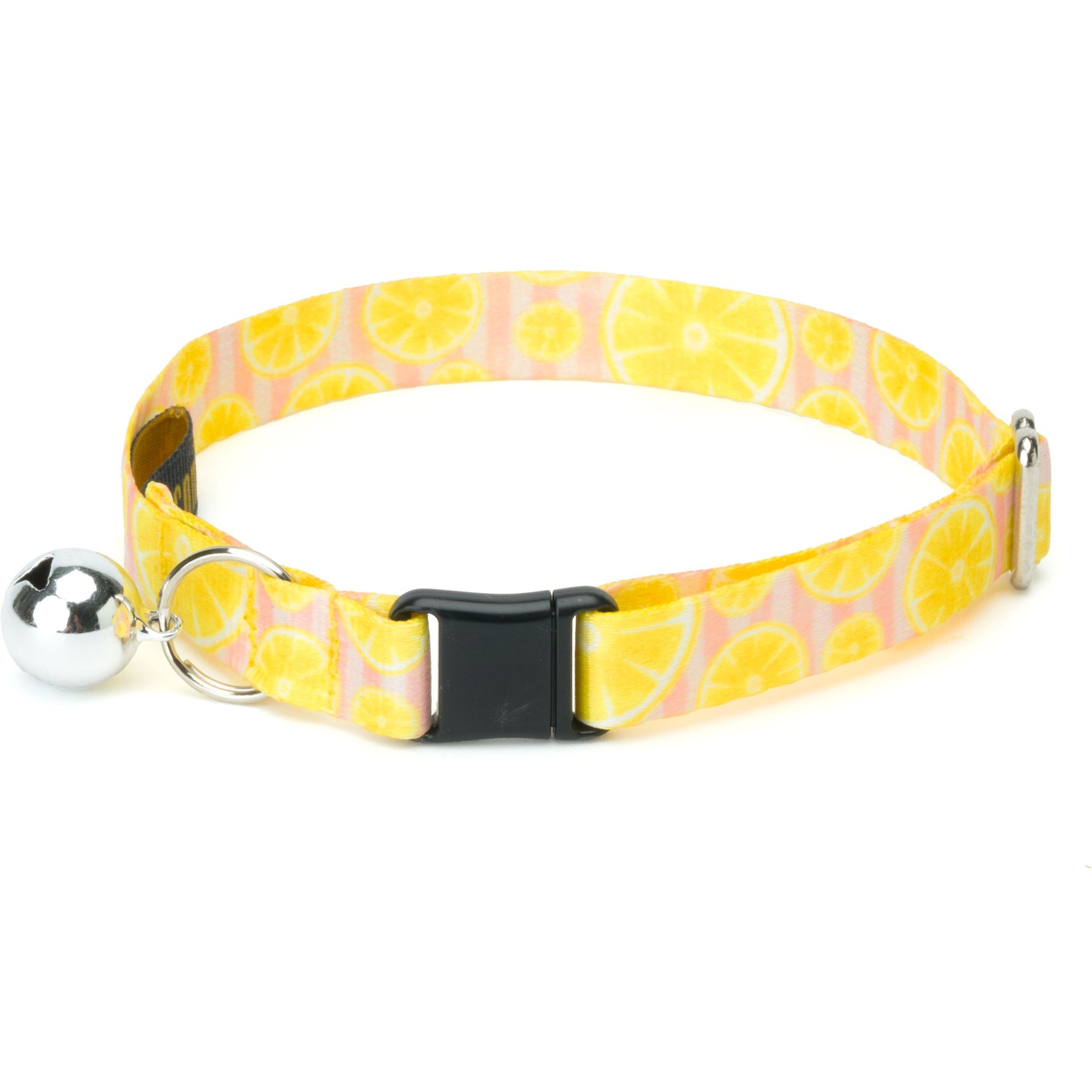 Country Brook Petz Pink Lemonade Cat Collar, 8 to 12-in neck, 1/2-in wide