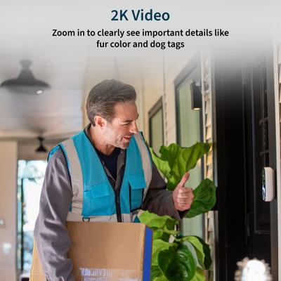 Show full view: Arlo Video Doorbell Pet Camera, 2nd Generation, Wire-Free/Wired slide 2 of 12