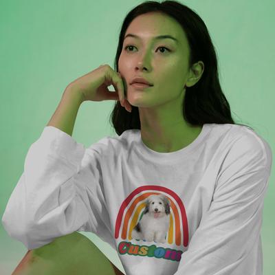 Show full view: Allisandro Personalized Ultra-Soft Unisex Vintage T-Shirt, White, Small slide 7 of 9