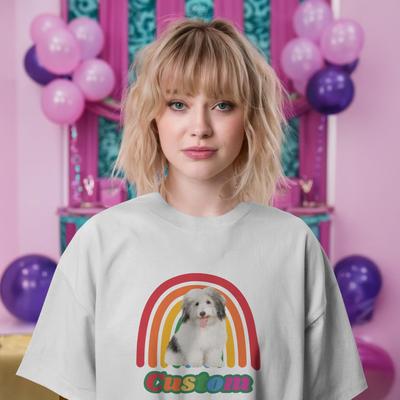 Show full view: Allisandro Personalized Ultra-Soft Unisex Vintage T-Shirt, White, Small slide 5 of 9