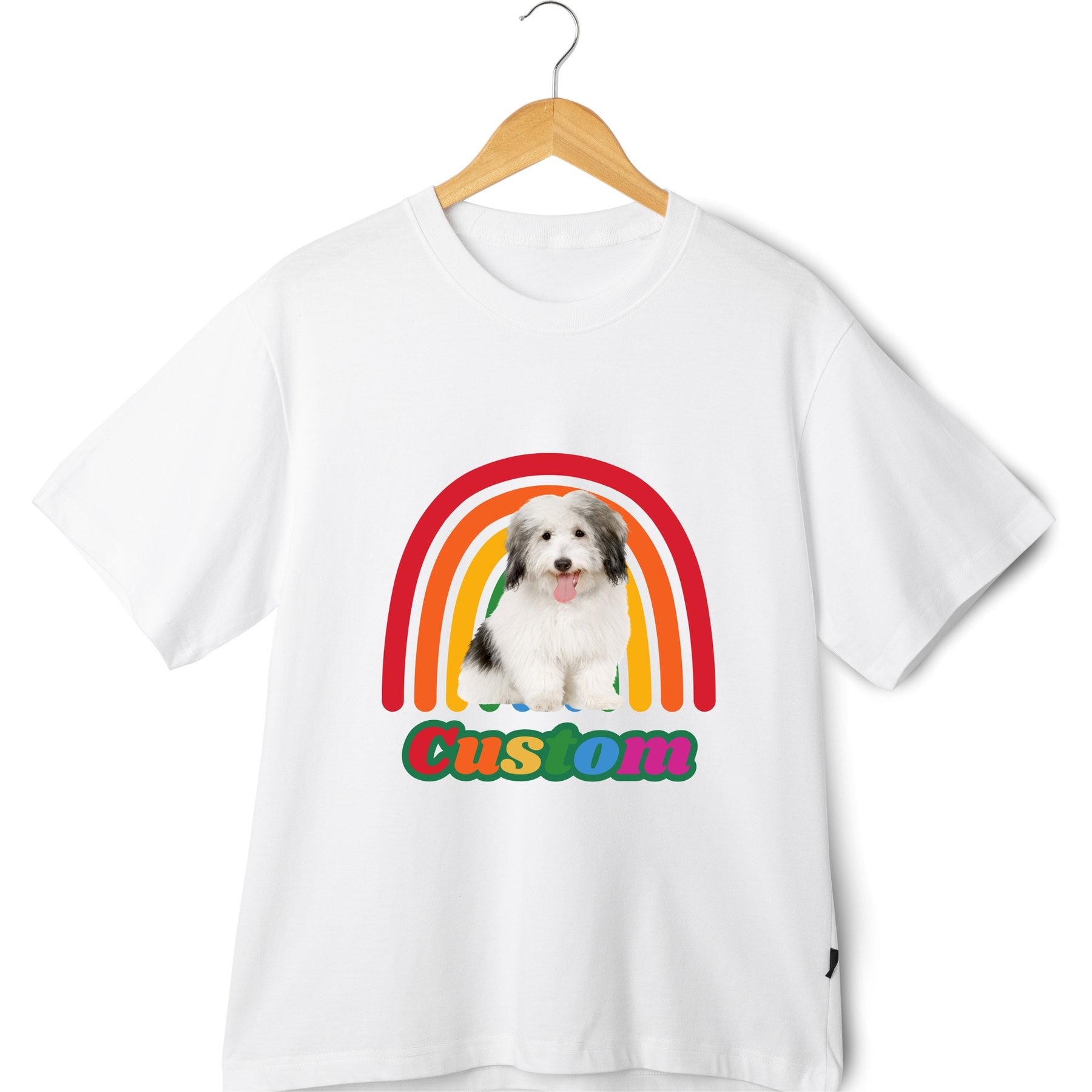 Allisandro Personalized Ultra-Soft Unisex Vintage T-Shirt, White, X-Large