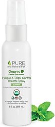 Pure and Natural Pet Dog Plaque & Tartar Control Breath Spray, 4-fl oz bottle