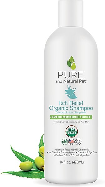 Show full view: Pure and Natural Pet Itch Relief Organic Dog Shampoo, 16-fl oz bottle slide 1 of 2