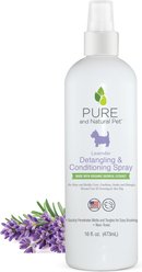 Pure and Natural Pet Detangling & Conditioning Dog Spray, 16-fl oz bottle