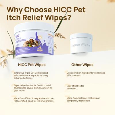 Show full view: HICC PET Itch Relief Dog Grooming Wipes, 100 count slide 8 of 8