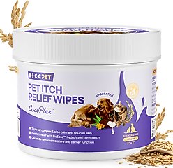 HICC PET Itch Relief Dog Grooming Wipes, 100 count