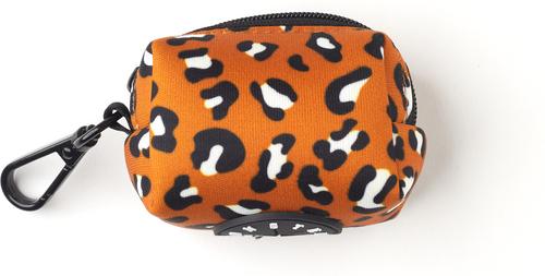 Show full view: Lil Monster Pets Neoprene Dog Poop Bag Holder, Burnt Orange Leopard slide 2 of 3