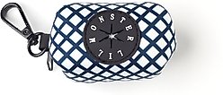 Lil Monster Pets Neoprene Dog Poop Bag Holder, Blue Stripe