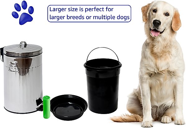 Show full view: Pet Fit For Life Outdoor Dog Waste Can & Poop Bag Roll, Large slide 3 of 7