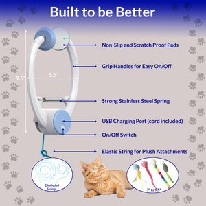 Pet Fit For Life Door Hanging Rope Toy, White, Medium