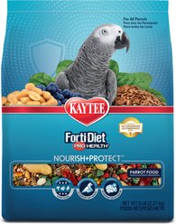 Kaytee Forti-Diet Pro Health Nourish+Protect Parrot Food, 5-lb bag