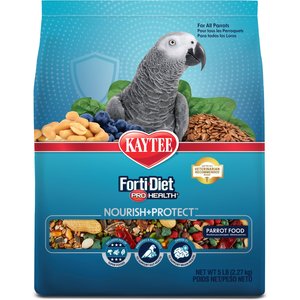 Kaytee Forti-Diet Pro Health Nourish+Protect Parrot Food, 5-lb bag