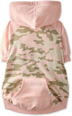 Show full view: Pet Passion Rocky Comfy Dog Hoodie, Pink Half Camo, X-Large slide 3 of 6
